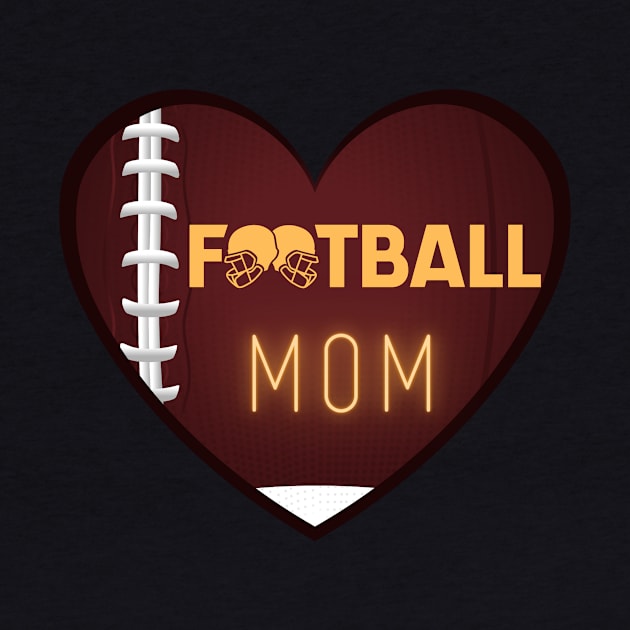 Football Mom by Sport-tees by Marino's